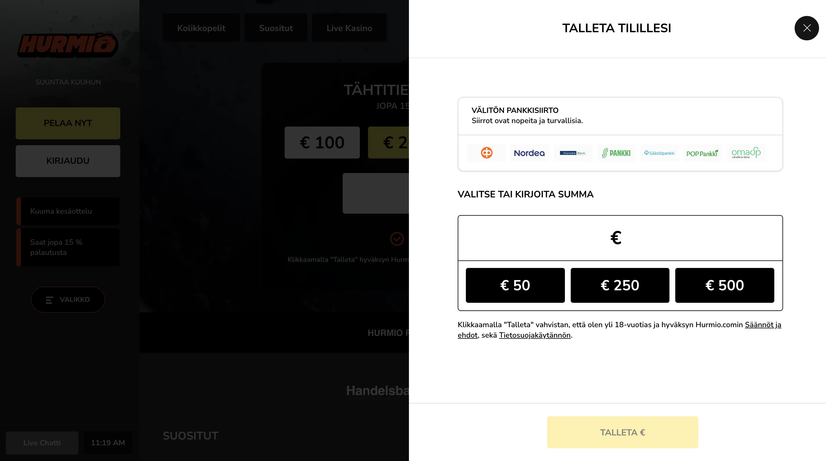 Minimitalletus kasinot vastuullinen pelaaminen ja rajatyökalut